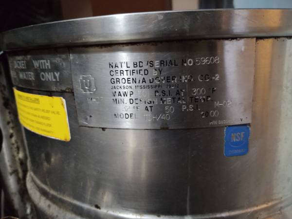 Groen gas soup kettle for sale 1