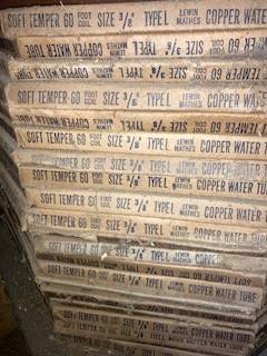 Copper water tubing 1