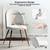 Homy Casa · Lancelot 5-Piece Dining Set · Walnut Table + 4 Beige Chair 4 thumbnail