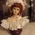 SEYMOUR MANN Doll Head Music Box 13" tall "Beautiful Dreamer". 1 thumbnail