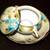 Oriental Tea Cups & Saucer / Hand Painted 19 thumbnail