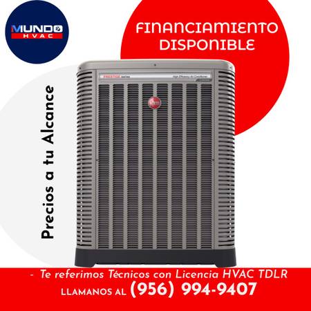 RHEEM AIR CONDITIONER, CENTRAL AIR, AIRE ACONDICIONADO, AIRE CENTRALEM 1