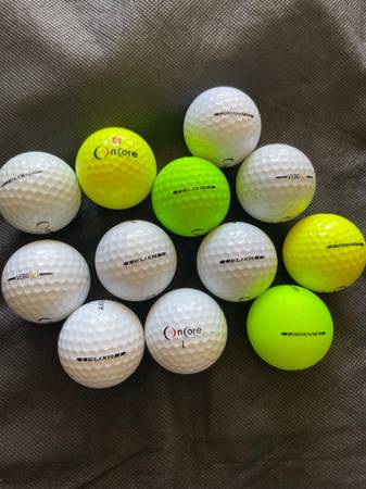 OnCore Elixir, Vero X1 golf balls 1
