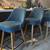 Like New! West Elm Mid Century Modern Bar Stools in Performance Velvet 3 thumbnail