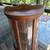 Curved Glass, Wood Mini Curio Cabinet for Collectibles 19" Tall 2 thumbnail