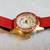 vintage 70s Boolchands Rotating Crystals Watch Spinning Bezel red 3 thumbnail
