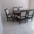 Vintage 1990's Wood Dining Table and 6 Chairs 1 thumbnail