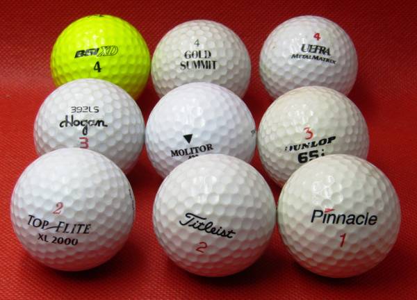 Golf Balls - Assorted x 9 1