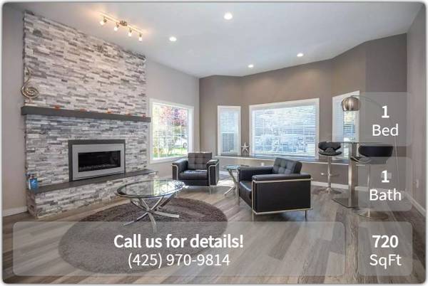 $1,625 / 1br - 720ft2 - Beautiful 720 Sq Ft 1 Bed / 1 Bath close to campus! (Lynnwood - University of Washington Bothell)63688586620289120