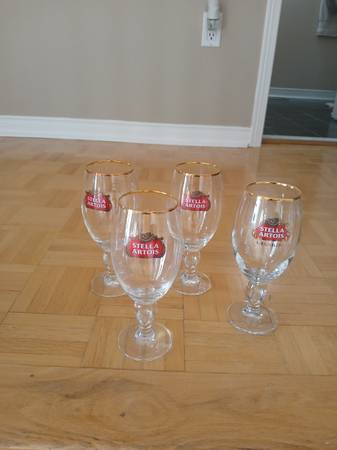 4- new 33cl STELLA ARTOIS BEER CHALICES 1