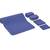 Amazon Basics 1/4-Inch Thick TPE Yoga Mat 6 Piece Set, Blue 1 thumbnail