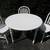 Drop leaf table 40" diameter,    includes 3 chairs 1 thumbnail