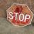 2 Vintage Metal Road Signs "Stop" and " One Way". 4 thumbnail