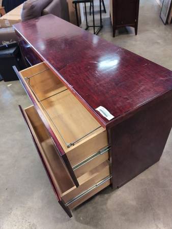 SOLID WOOD CHERRY FINISH 4 DRAWER FILE CABINET-TV STAND 1