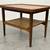 Mid Century End Side Table by Drexel Declaration w Cane Shelf 1 thumbnail