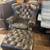 Restoration Hardware Tufted Club 360 Swivel Chair Dark Brown Leather A 2 thumbnail