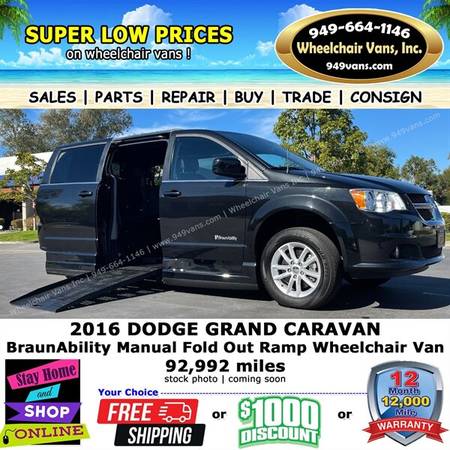 2016 Dodge Grand Caravan Wheelchair Van    1