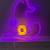 Pink USB Powered Neon Witch Hat Lighted Wall Decor 5 thumbnail