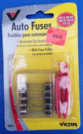 BRAND NEW Victor Auto Fuses with Fuse Puller(SFE14/SFE20/AGC10/AGC15/ 1