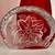 Cristal D'Arque Lead Crystal Paper Weight Poinsettia Design France 2 thumbnail