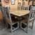 Reclaimed Wood Rustic Dining Table 7 pieces Set 3 thumbnail