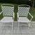 6 Wrought Iron Lattice Back Chairs 2 thumbnail