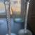 Antique glass candle sticks twisted decorative 2 thumbnail
