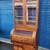 Antique Victorian Walnut Burl Barrel Roll Top Secretary DESK Hutch 1 thumbnail