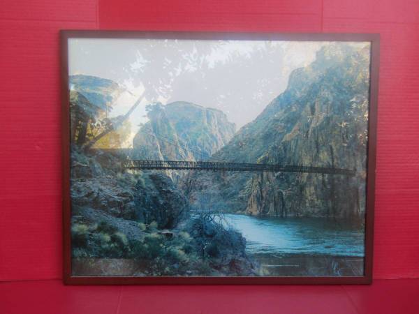 WALL DECOR PHOTOGRAPH KAIBAB TRAIL BRIDGE COLORADO RIVER GRAND CANYON 1