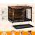 XL dog crate double door crate with lockabel entrance & pull out tray 3 thumbnail