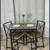 Compact Glass & Iron Dining Table With 2 Seagrass Chairs IKEA Granas 13 thumbnail