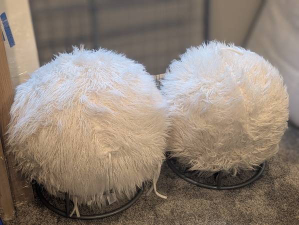 Pottery Barn Fluffy Chairs - Balance Ball - Kids - Set of 2 1