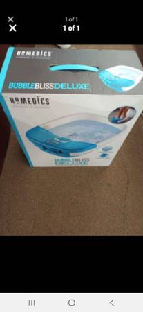 Homedics Bubble Bliss Deluxe Foot Bath Spa with Massaging Bubbles 3 Attachments  1