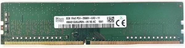 SK Hynix HMA81GU6JJR8N-VK 8GB 1RX8 PC4-2666V DDR4 For Desktop 1