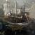 Large Motke Blum, 1925, Boats in a Harbor, Mixed Media 3 thumbnail