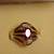Vintage Natural Rhodolite and Diamond 14K Gold Ring 17 thumbnail