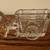 1950s Cut Glass Collection: Oval Candy Dish, Scottie Dog, Donkey Cart 4 thumbnail