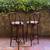 Vintage MCM Bentwood Thonet Bistro Leopard Print Barstools Counter Stools Set 3 thumbnail