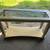 Wooden sofa console table-cream colored "distressed" look 5 thumbnail
