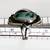Beautiful VTG Native Green Turquoise Sterling Silver Ring 8 1/2 6 thumbnail