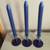 DANSK LOT OF 3 CRYSTAL CANDLE-HOLDERS MADE IN ROMANIA [NEW] 4 thumbnail