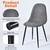 Homy Casa · Lancelot 5 Piece Dining Table Set Walnut Wood & Gray Chair 7 thumbnail