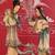Chinese Screen Red Lacquered Courtyard Scene 6 thumbnail
