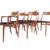Six (6) Danish Teak Boomerang Dining Chairs for Slagelse 1 thumbnail