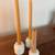 Set of Three ROOM & BOARD Fresco Taper Candle Holders in White (2 Larg 2 thumbnail