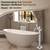 Free Standing Floor Mount Bathroom Tub Faucet w/ Hand Shower, Chrome 5 thumbnail