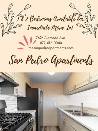 2 Bedrooms Available for Immediate Move In! 1