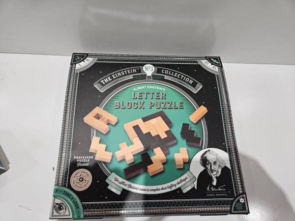 Professor Puzzle Albert Einstein's Letter Block Puzzle 14 Pieces Woode 1