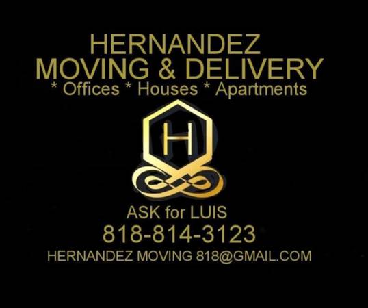 HERNANDEZ MOVING AND DELIVERY RESIDENTIAL & COMMERCIAL LAST MIN. CALLS OK. 1