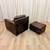 Thomasville Top Grain Leather Club Chair and Ottoman Free Delivery 12 thumbnail